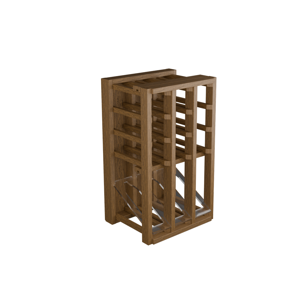 Avino 12 Bottle Wine Rack & Acrylic Angled Display - Self Assembled Wi