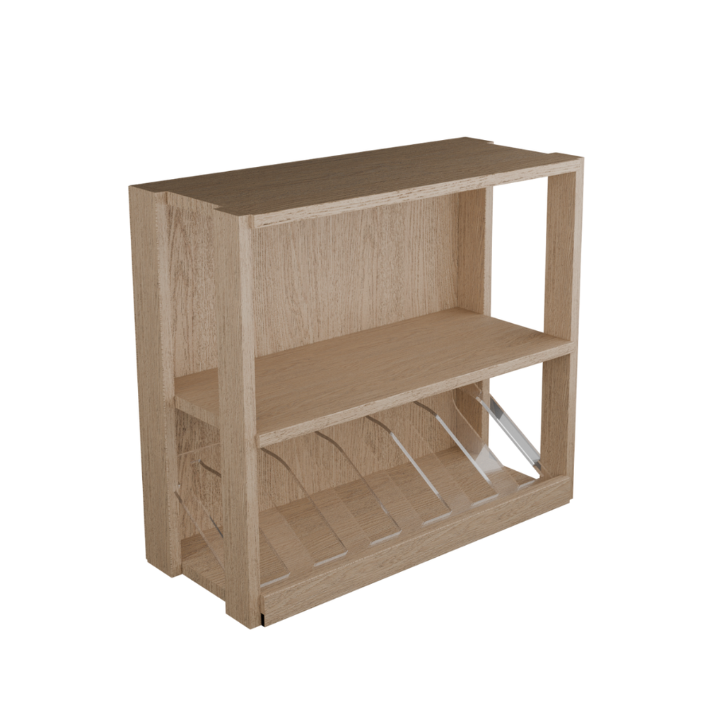 Avino Display Shelf with Acrylic Angled Displays - Self Assembled Wine