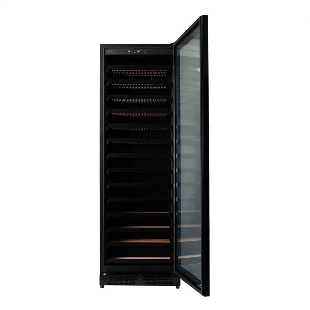 Pevino Imperial 54 bottle wine cabinet with the door open
