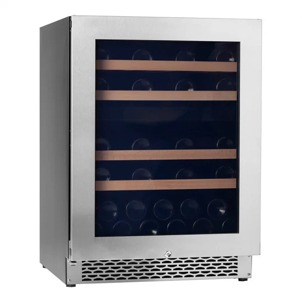 The stainless steel door option for a A Pevino Majestic wine fridge