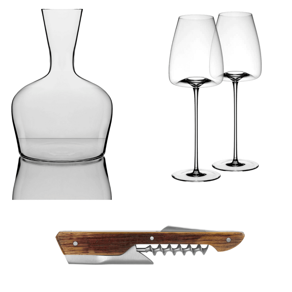wine glasses and decanter gift set