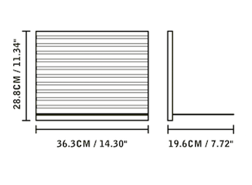 stact pro shelf dimentions