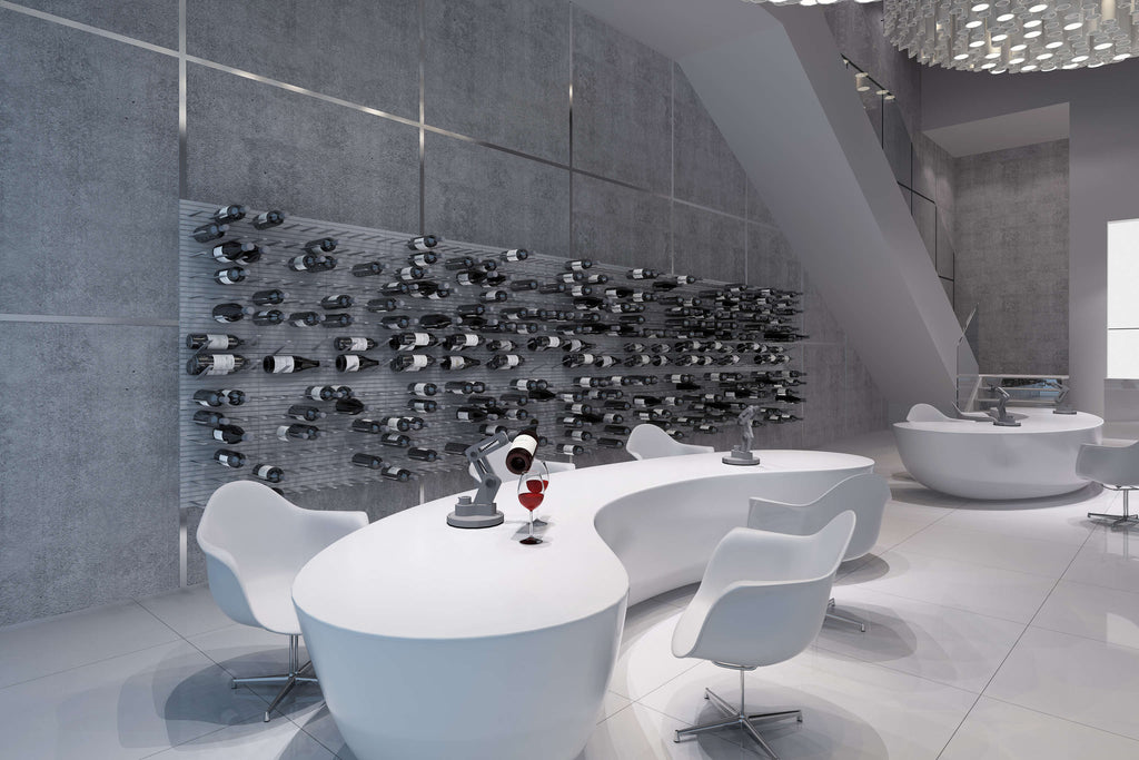 contemporary wine storage