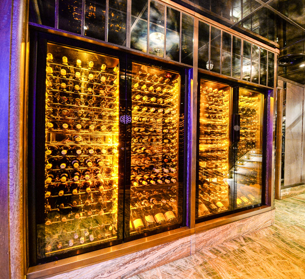 ShowCave by EuroCave with custom wrapping wine cabinets