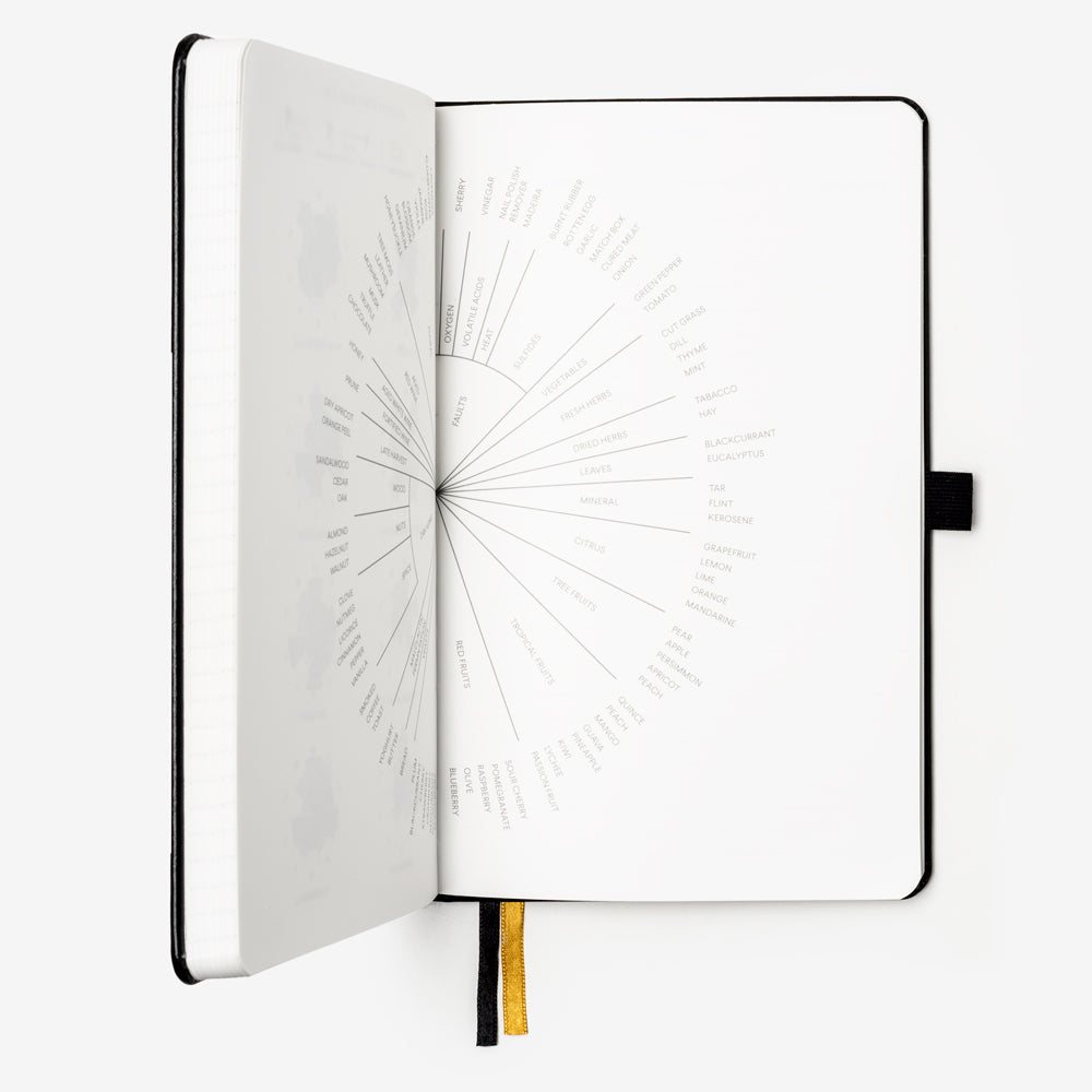 hardcover waterproof sommelier notebook