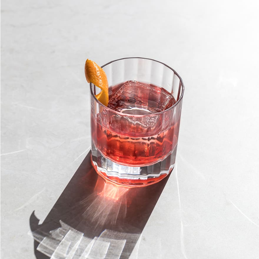 double old fashioned fluted tumbler by Richard Brendon