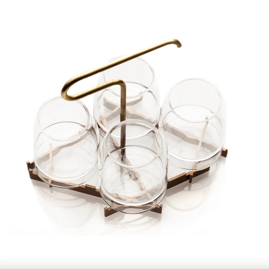 Fferrone Rare Whisky presenter set and glasses