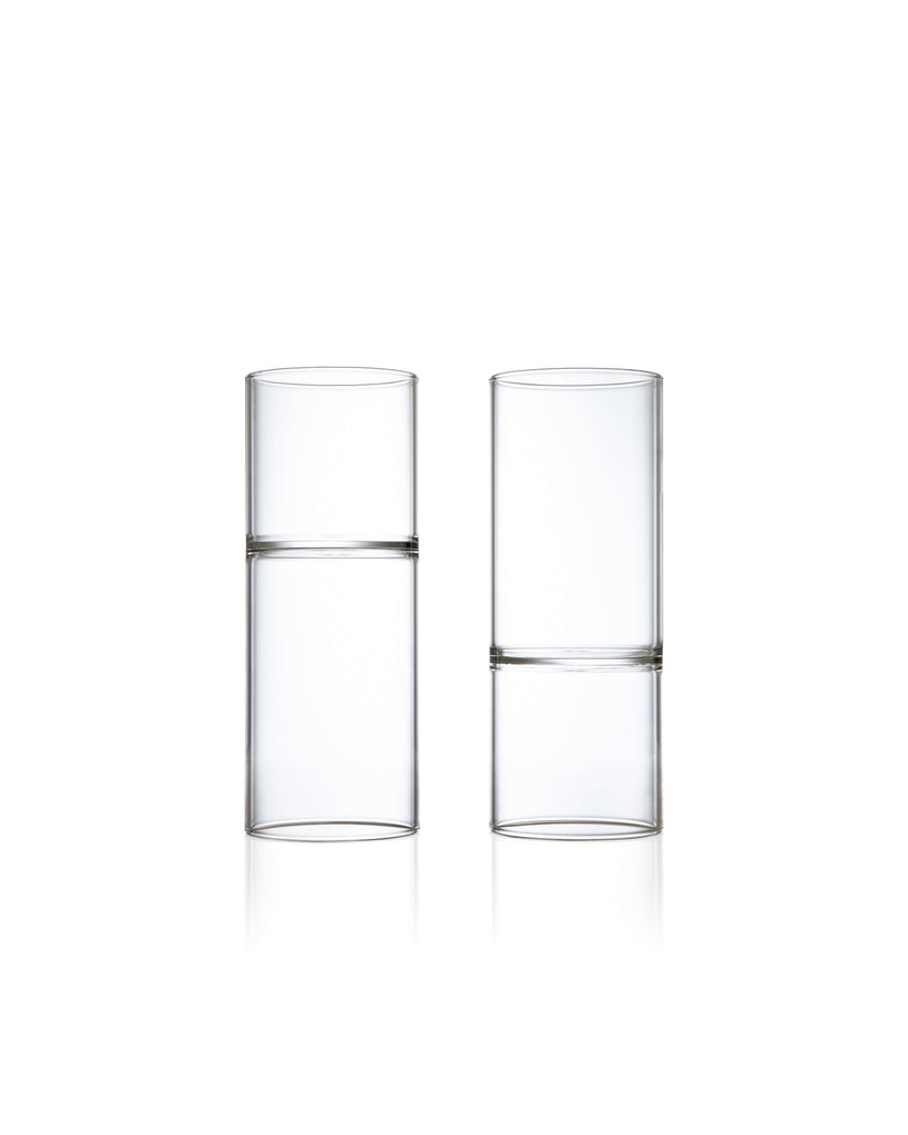 Fferrone Revolution Collection Water and Wine Glass Set of 2
