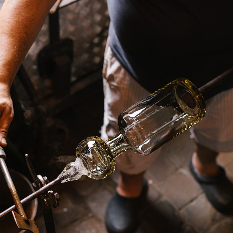 Richard Brendon wine glass process