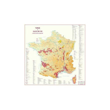 wine and spirits of france map
