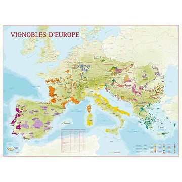 vineyards of europe map