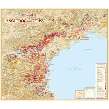 vineyards of languedoc-roussillon map
