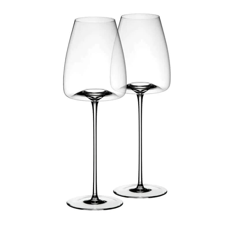 A pair of Zieher wine glasses